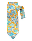 Bold Paisley Seven-Fold Silk Ties TIESPumpkin
