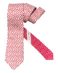 Canadain Flag Satin Silk Ties TIESWhite/Red