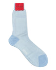 Extra-fine Herringbone Cotton Socks SocksLight Blue
