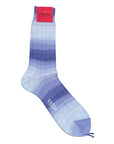 Extra-fine Multicolor Shadow Striped Cotton Socks SocksLavender