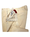 Garment-dyed leisure fit trouser in cotton corduroy - Eggshell CASUAL PANTS50