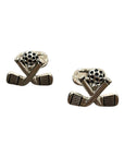 Hockey Sticks Cufflinks - Silver Cufflinks