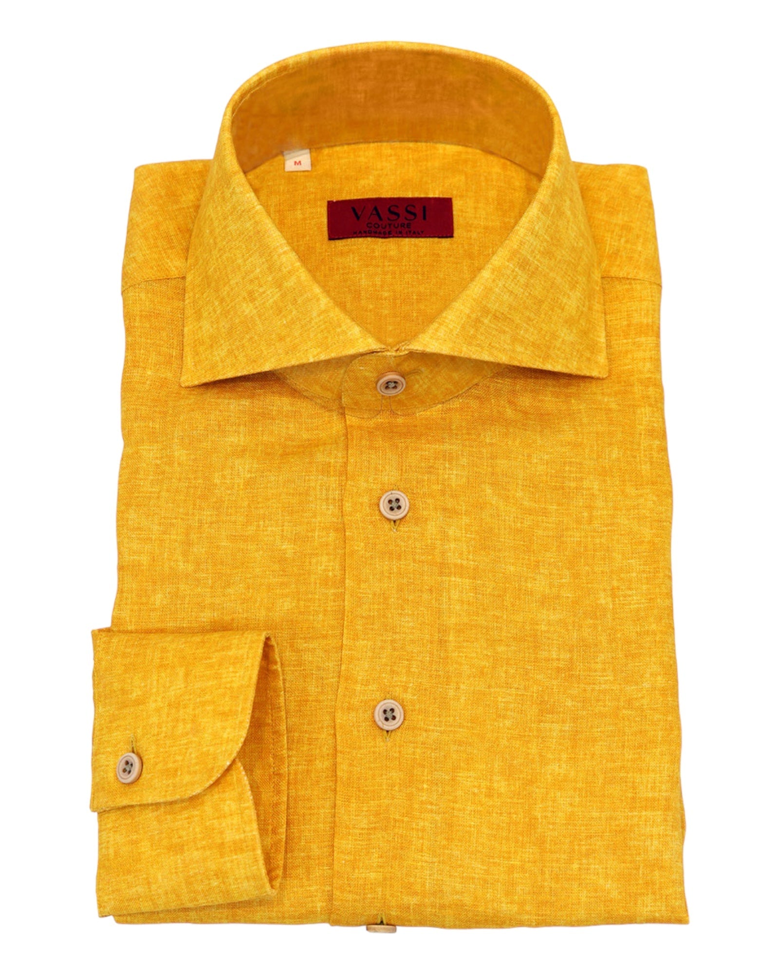 Linen Sport Shirt - Golden Yellow SPORT SHIRTSM