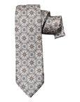 Medalion Seven-Fold Satin Silk Ties TIESGrey