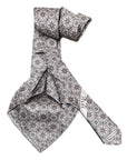 Medalion Seven-Fold Satin Silk Ties TIESGrey