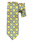 Medallion Jacquard Seven-Fold Silk Ties 1 TIESYellow