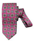 Medallion Pattern Seven-Fold Silk Ties 1 TIESRed
