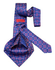 Medallion Jacquard Seven-Fold Silk Tie 1 TIESBlue
