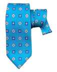 Medallion Seven-Fold Twill Silk Ties TIESBlue