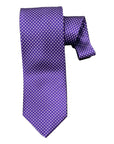 Micro Polka dots Seven-Fold Silk Ties TIESPurple