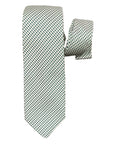 Miniature Geometric Woven Seven-Fold Silk Ties TIESGreen