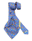 Multi Colour Floral Print 7F Silk Ties TIES & BOWTIESBlue