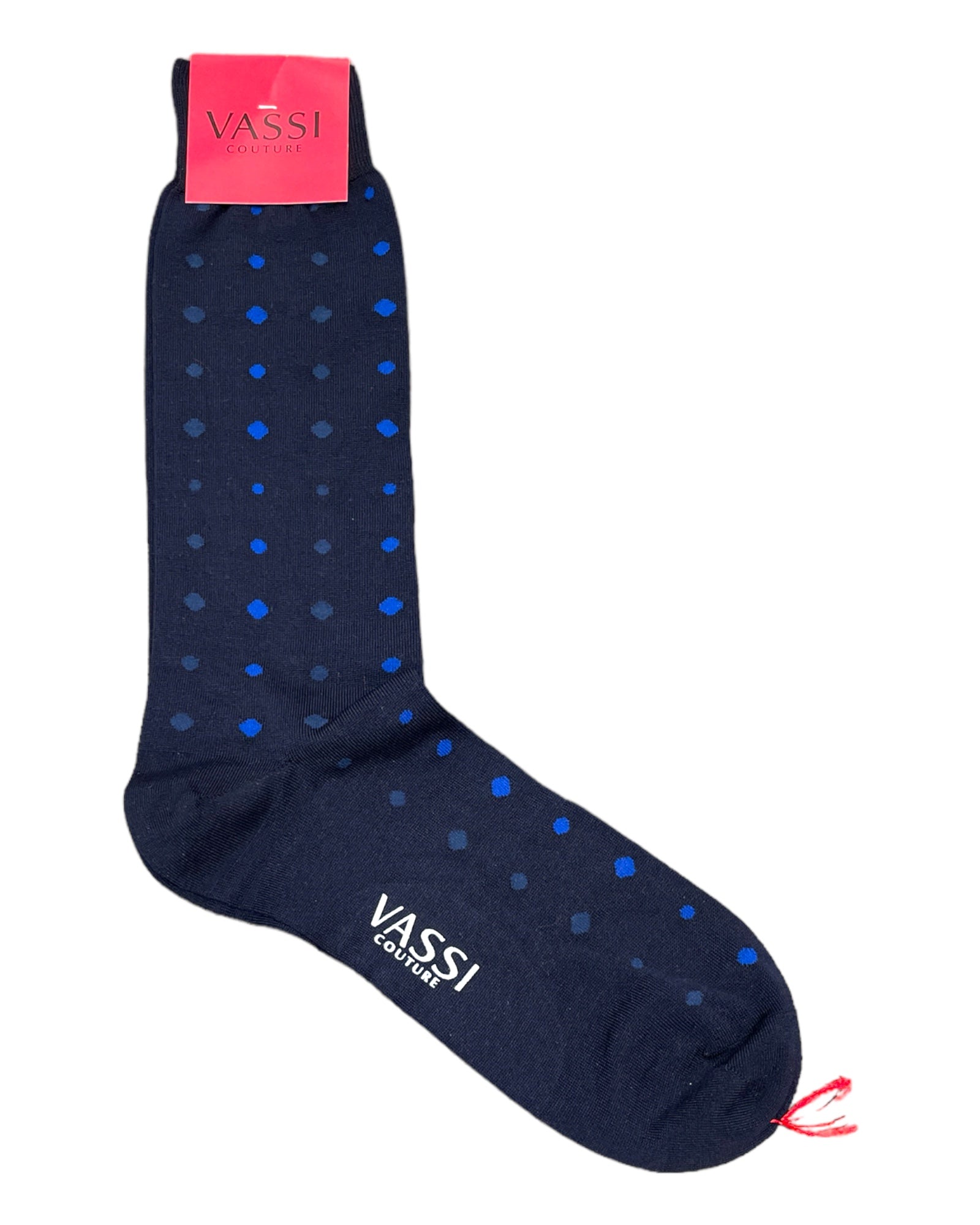 Navy with Blue Polka Dots - Comfort Socks Socks