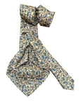 Paisley Screen- Print 7F Silk Ties TIES & BOWTIESTaupe/Blue