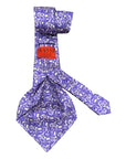 Paisley Seven-Fold Printed Silk Ties TIESPurple