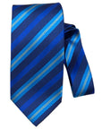 Regimental stripes - Seven-Fold Ties TIESBlue