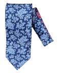 Reversible Silk Tie - Blue Paisley TIES