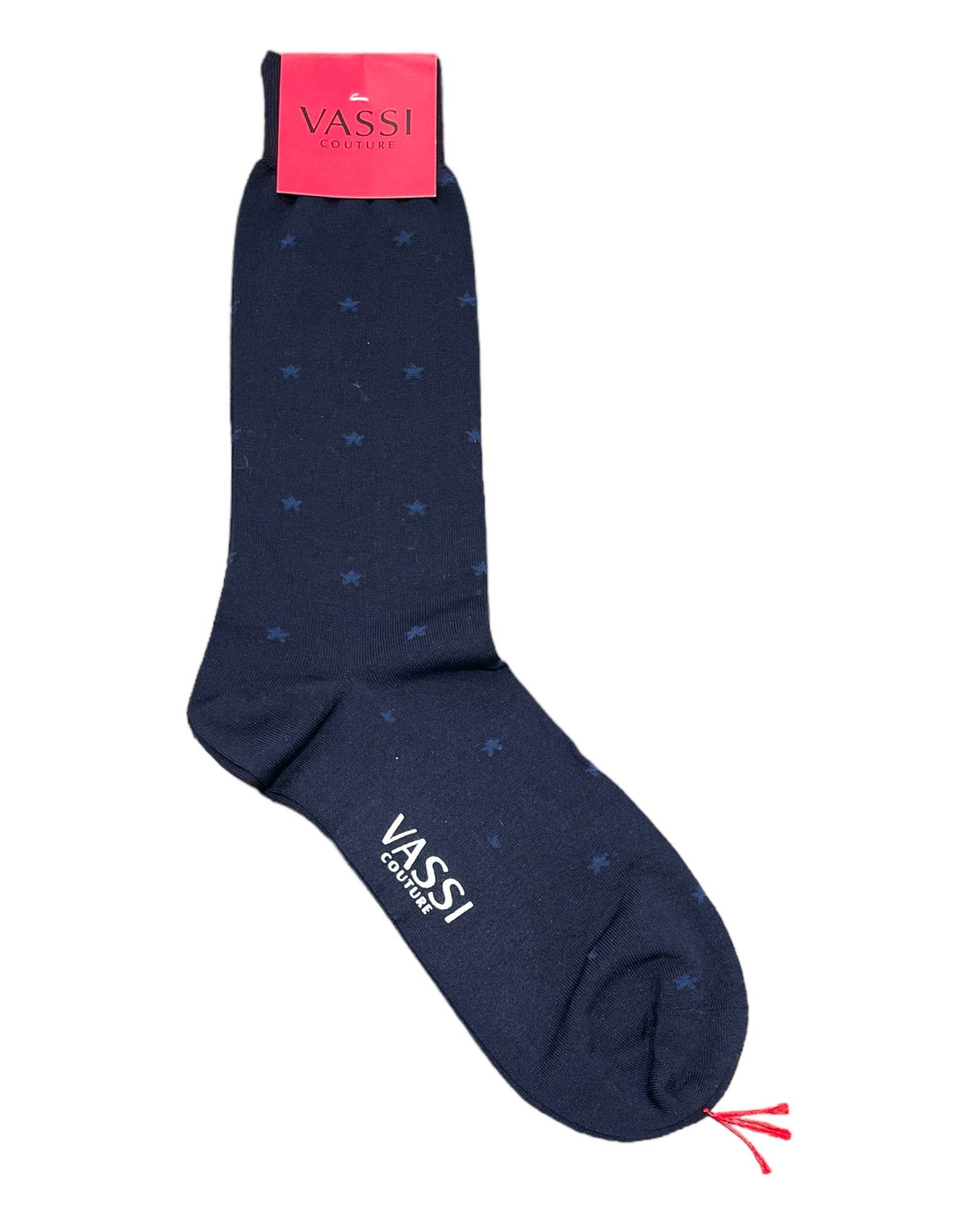 Star Printed Comfort Socks - Navy_Blue Socks