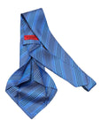 Stripe Pattern - Seven-Fold Silk Ties 1 TIESBlue