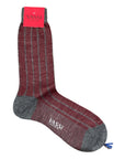 Stripe Wool Socks SocksBurgundy