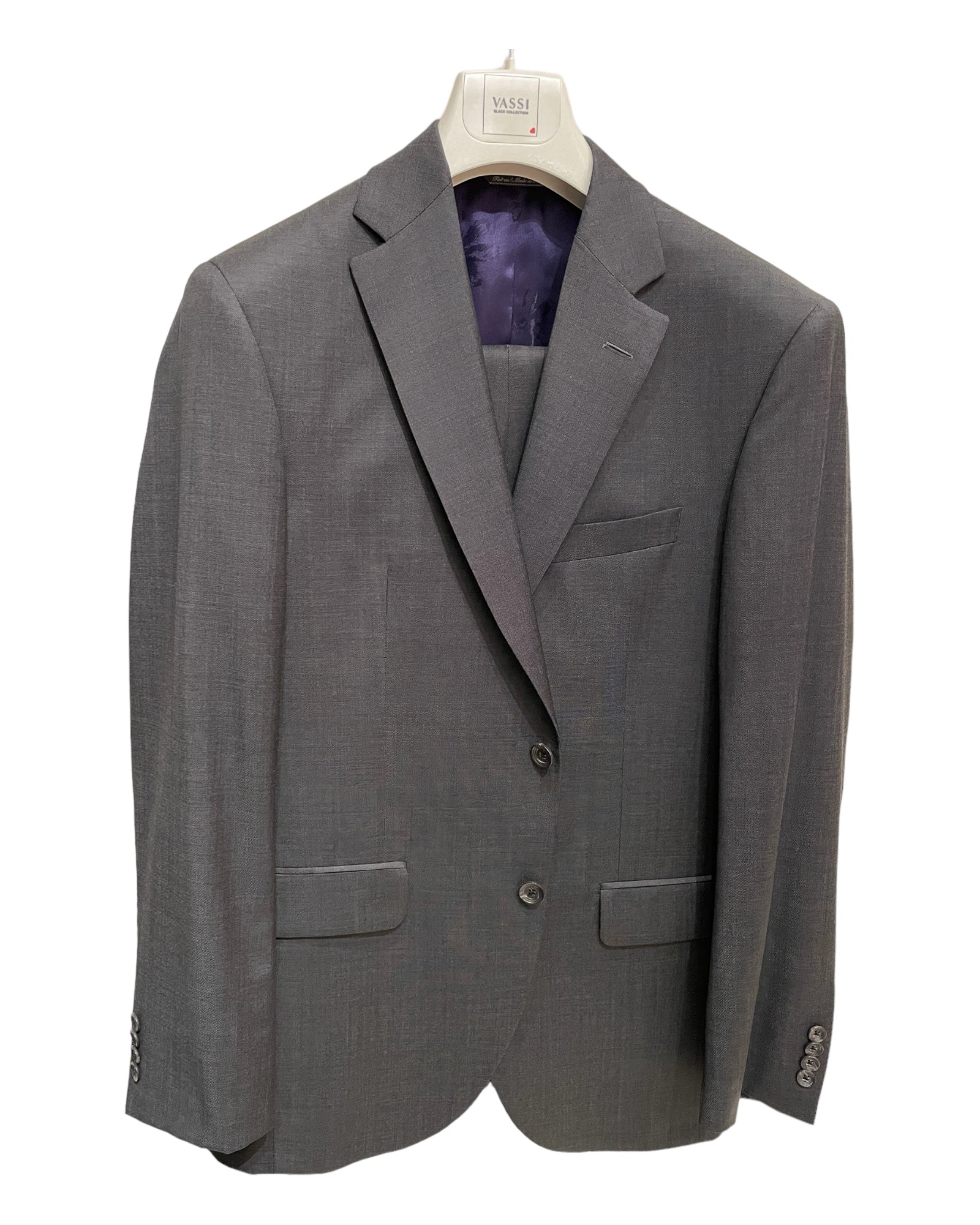 Super 120's Wool Suit - Charcoal SUITS38S