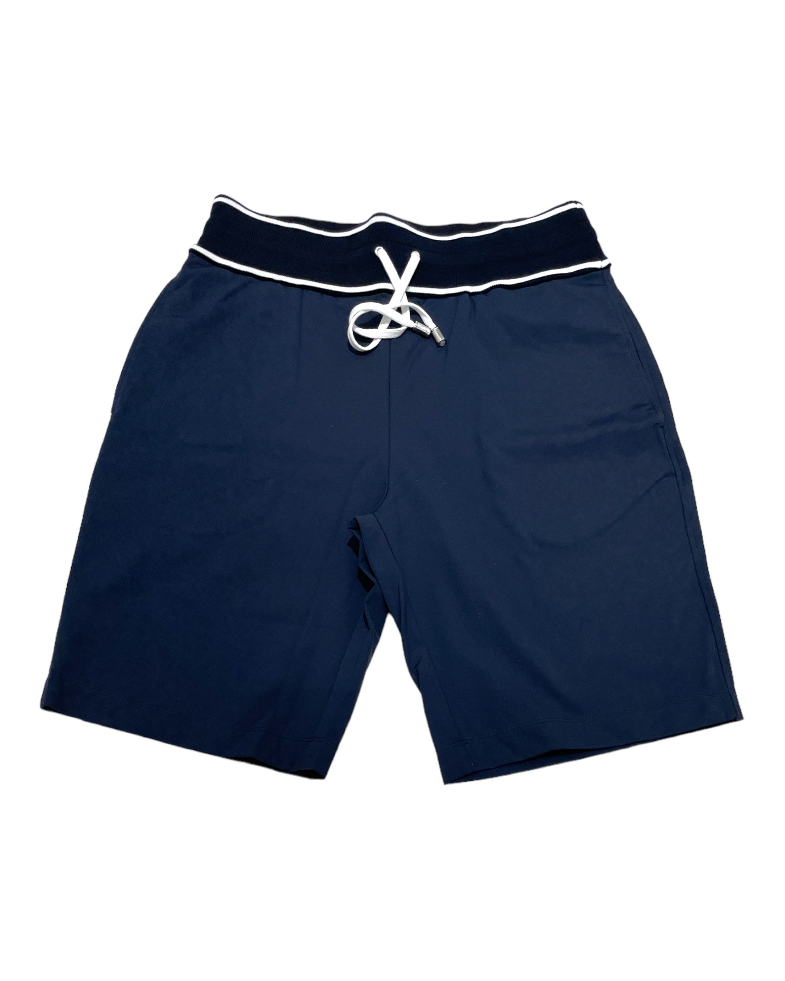 VASSI Luxury Jersey Shorts - Navy CASUAL PANTSS