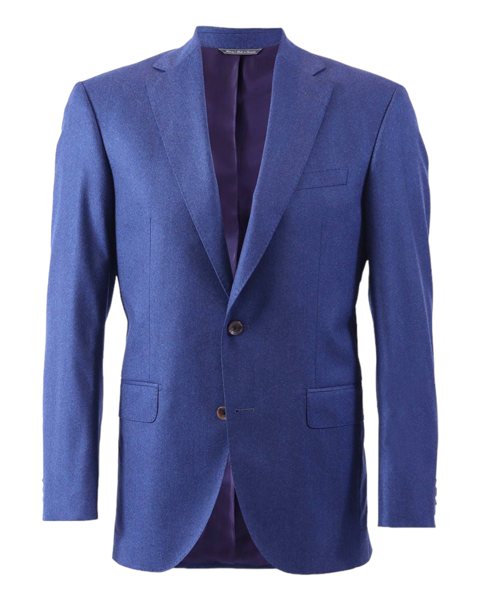 Wool and Cashmere Suit Blue Steel 44R
