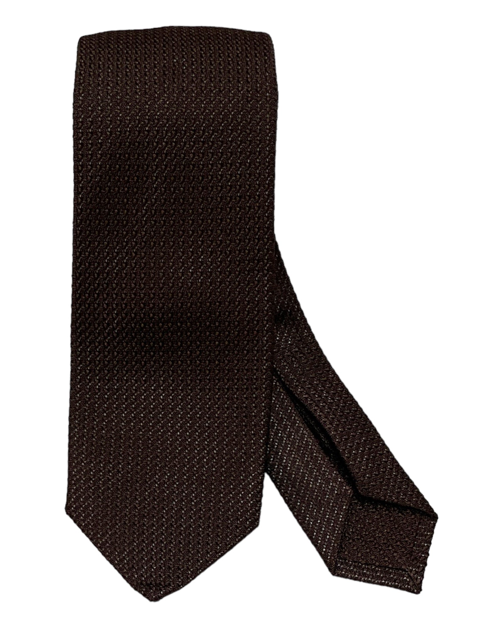 Seven-Fold Grenadine Ties TIESDark Brown