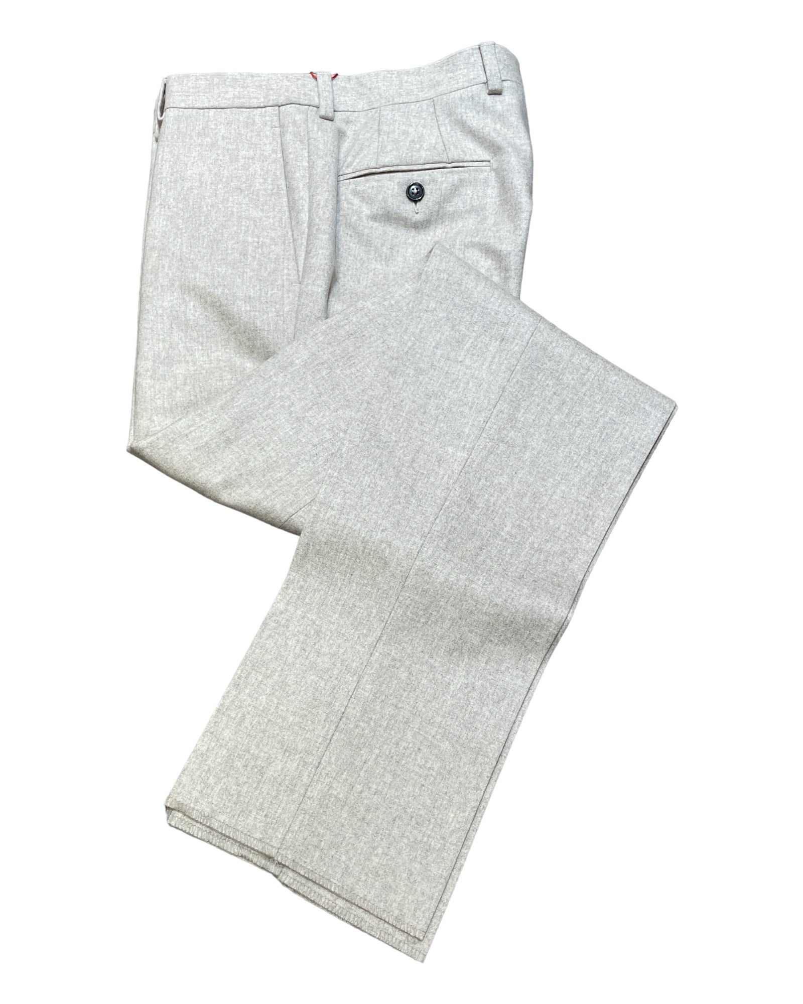 Flannel Wool Dress Pants - Sand