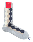 Argyle Merino Wool Socks SocksGrey/Blue