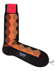 Argyle Merino Wool Socks SocksCocco/Pumpkin