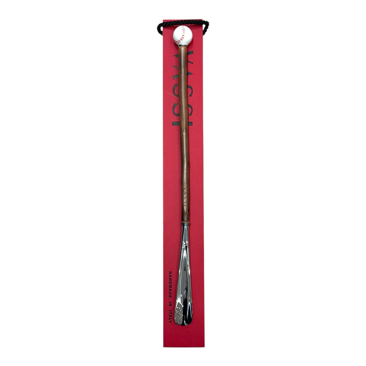Baseball Long Shoehorn - Chestnut/Silver Spoon SHOEHORN