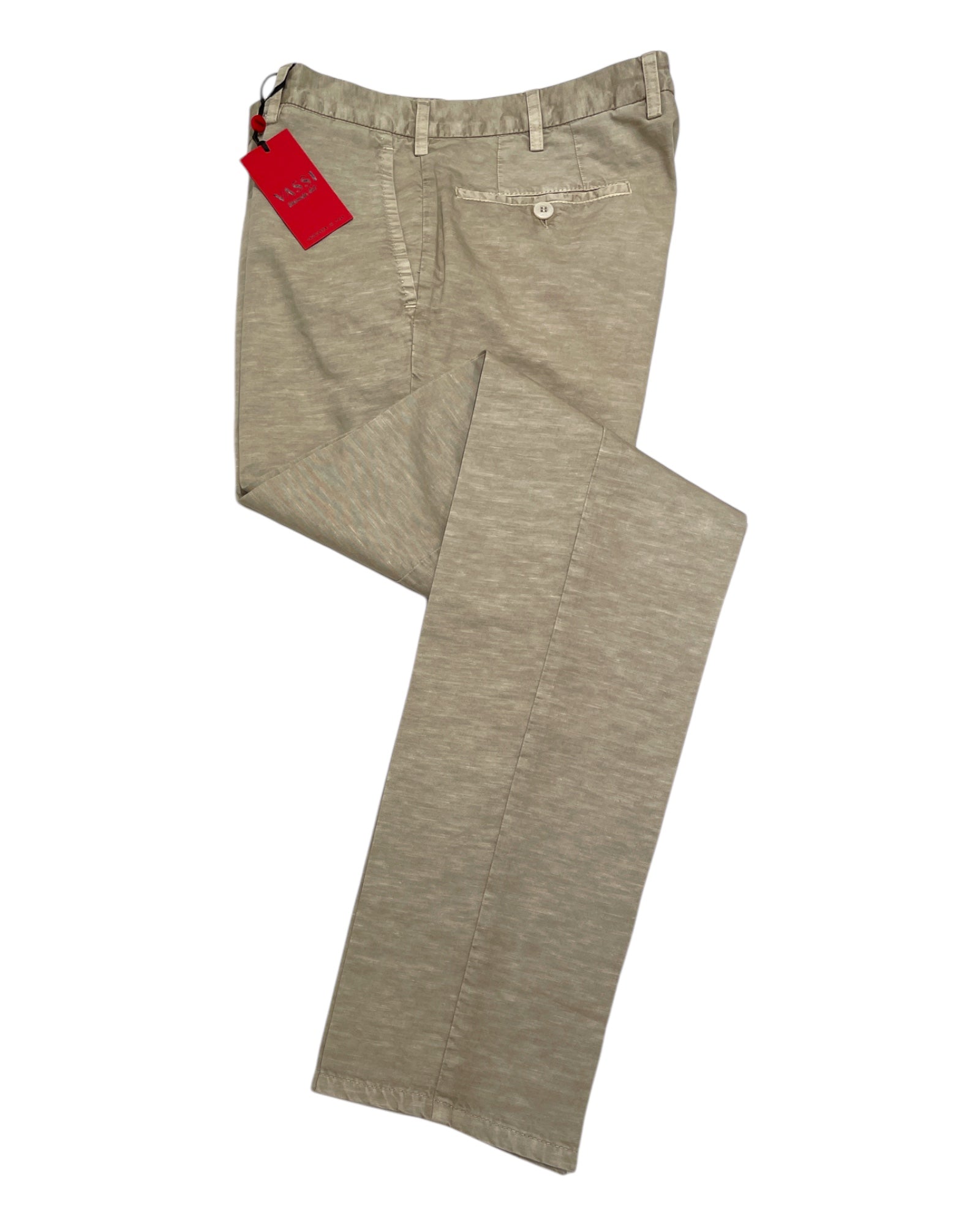 Beige Linen & Cotton Chino CASUAL PANTS48 EU