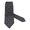 Black Floral Seven Fold Silk Tie TIES