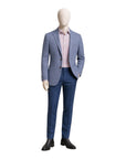 Blue Steel Herringbone Jersey Blazer - Loro Piana Wool Attitude JACKETS38S