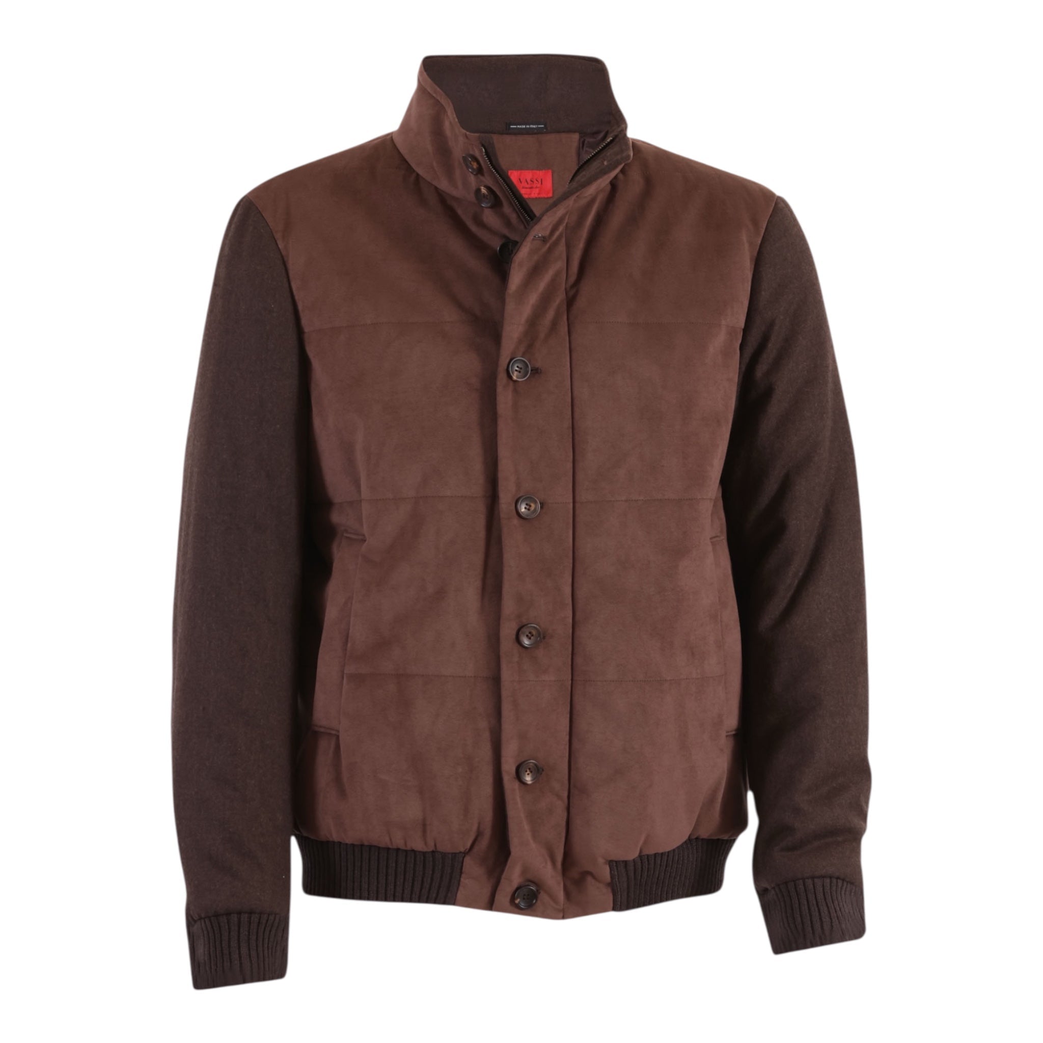 Brown Quilted Bomber Jacket OUTERWEAR50 EU
