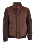 Brown Quilted Bomber Jacket OUTERWEAR50 EU