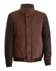 Brown Quilted Bomber Jacket OUTERWEAR50 EU