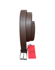 Calf Leather Belt with Willer Embossing - Brown BELTS44