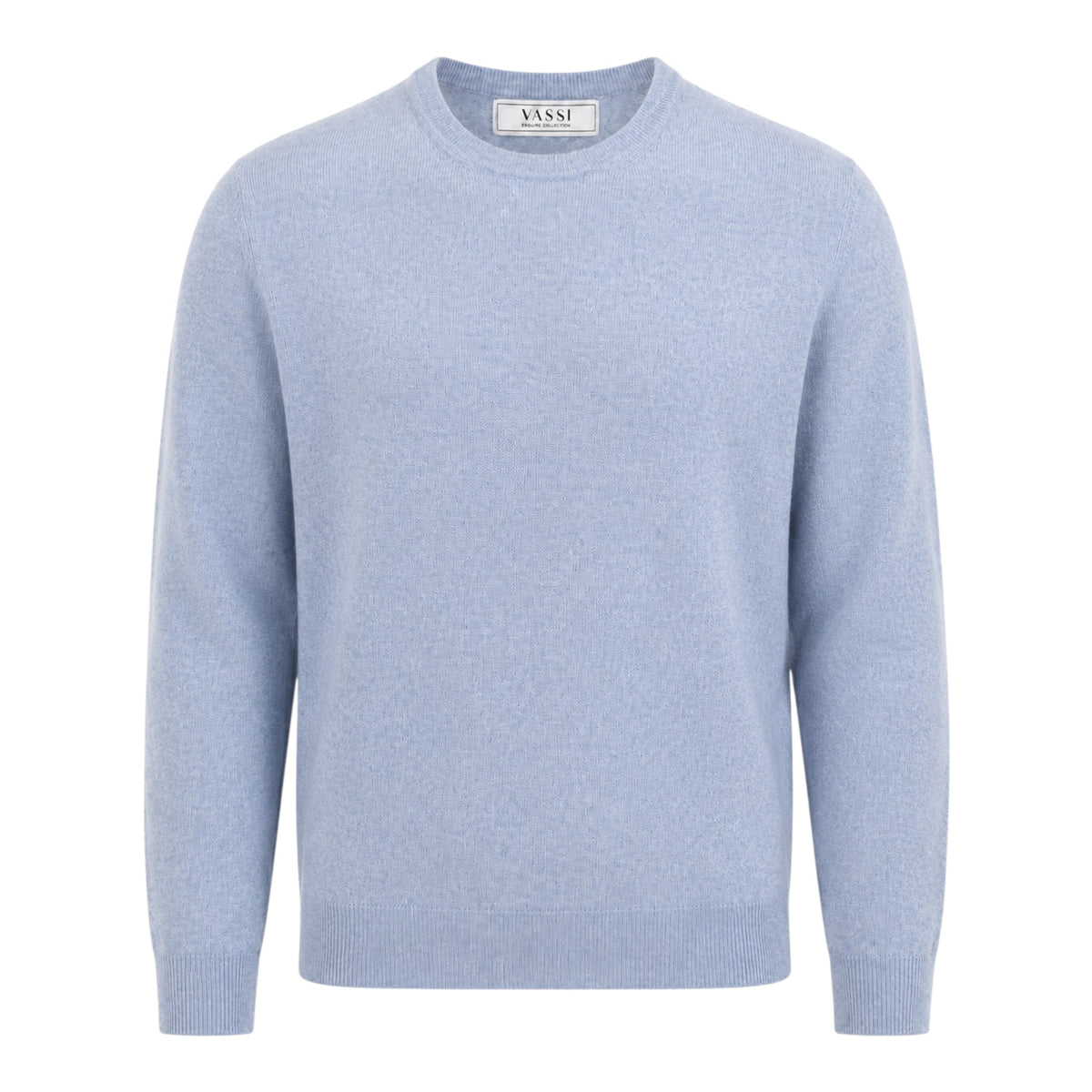 Cashmere Crew Neck Sweater - Blue Mist SWEATERSM