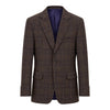 Cashmere & Wool Plaid Jacket - Brown JACKETS40R