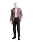 Cashmere & Wool Plaid Jacket - Grey/Pink JACKETS40R