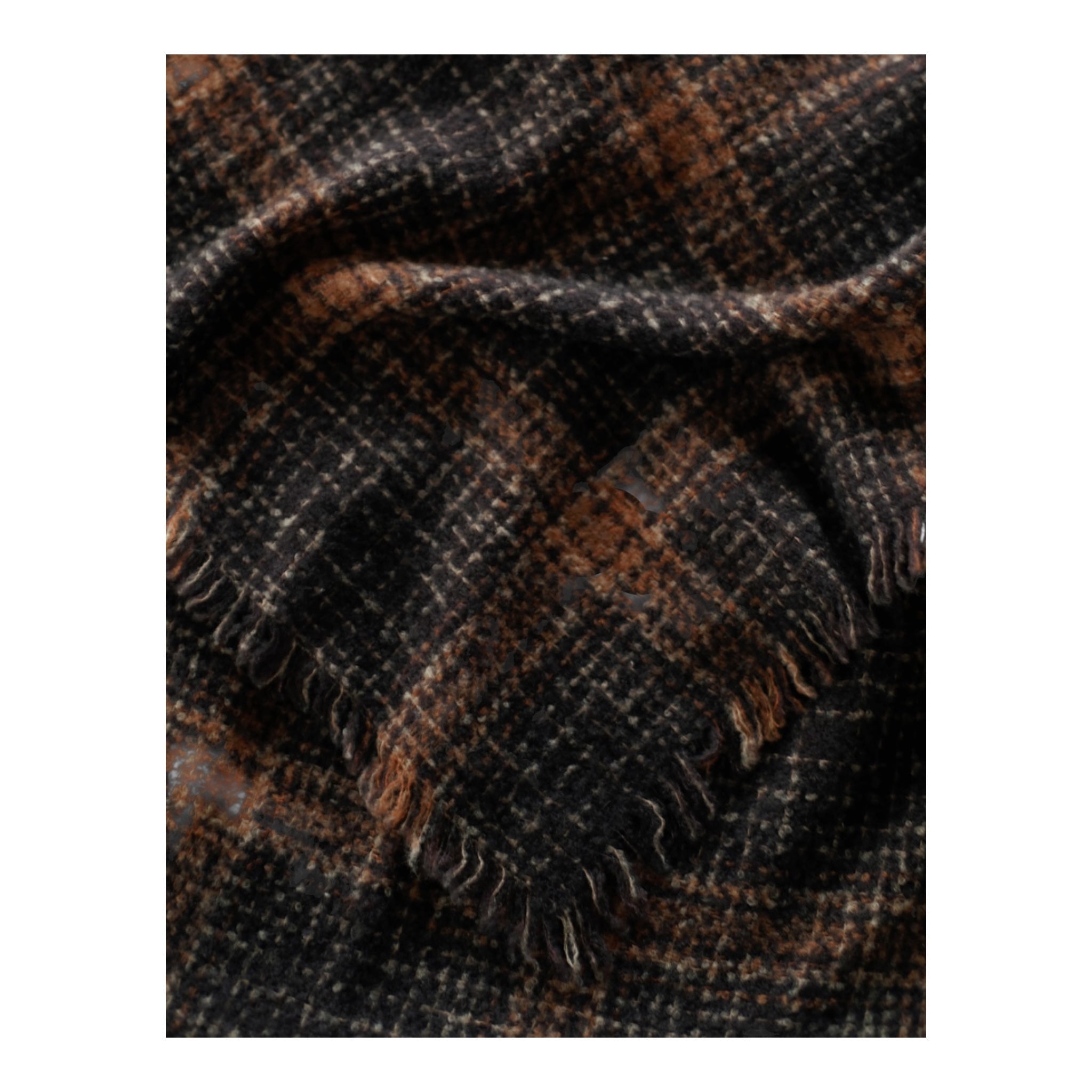 Cashmere & Wool Scarf With Geometric Pattern SCARVES