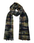 Cashmere & Wool Scarf With Hand Painted Effect SCARVES