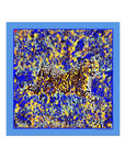 Cheetah, Thrill of the Chase Pocket SquareAqua