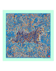 Cheetah, Thrill of the Chase Pocket SquareTeal