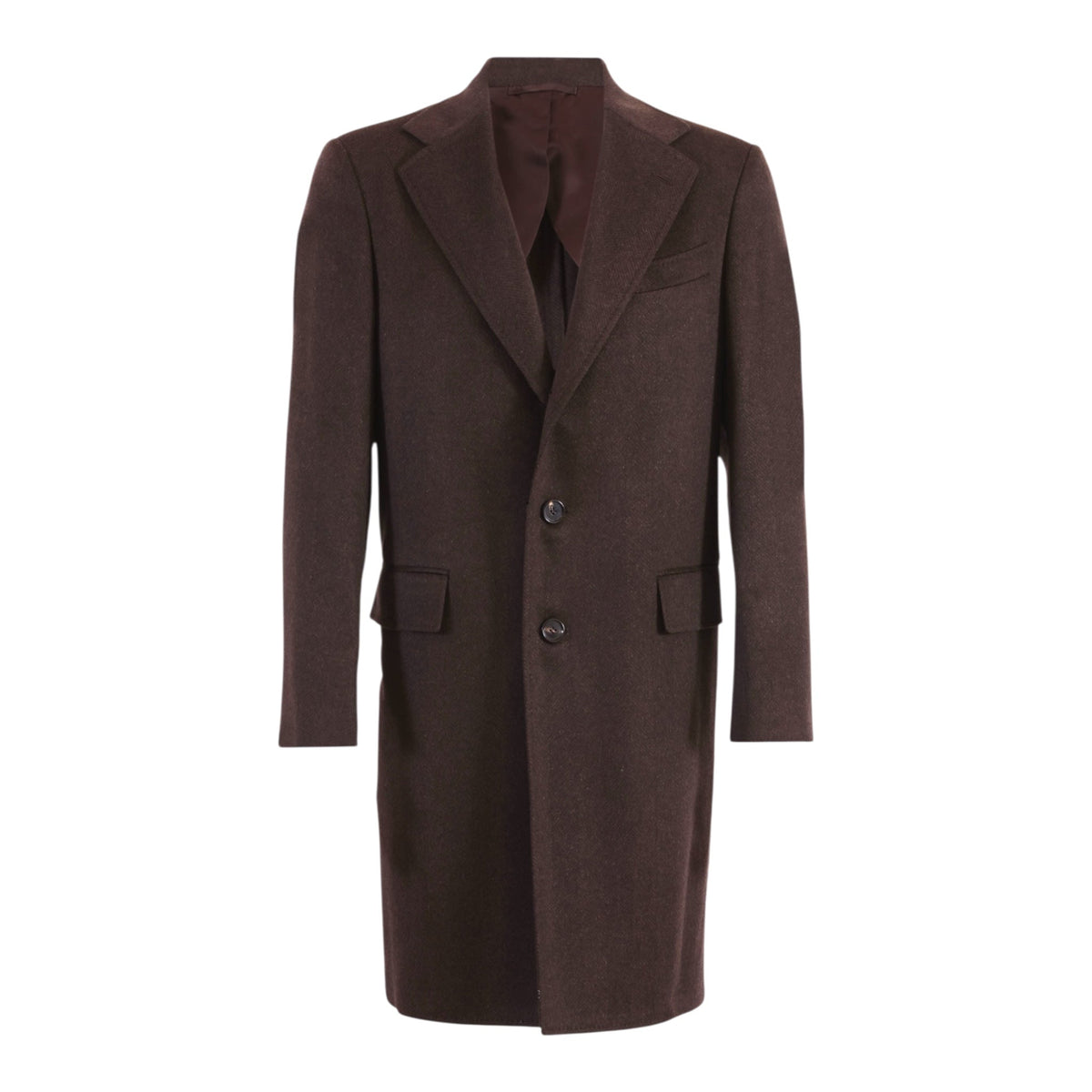 Chocolate Brown Alashan Cashmere Over Coat- Piacenza OVERCOAT50 EU
