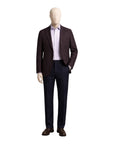Chocolate/Navy Houndstooth Check - Loro Piana Cashmere & Silk JACKETS44R