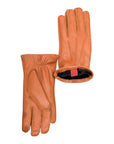 Deerskin Glove 3Point Hand Stitch with Mink Lining - Cork/Brown Glove8 1/2