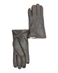Deerskin Glove 3Point Hand Stitch with Rex Rabbit Lining - Brown/Orange Glove8 1/2